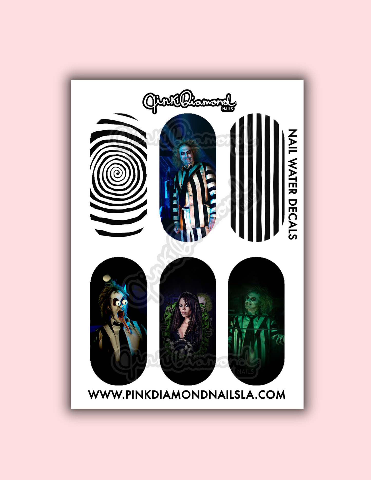 beetle juices nightmare - Halloween nail water decals