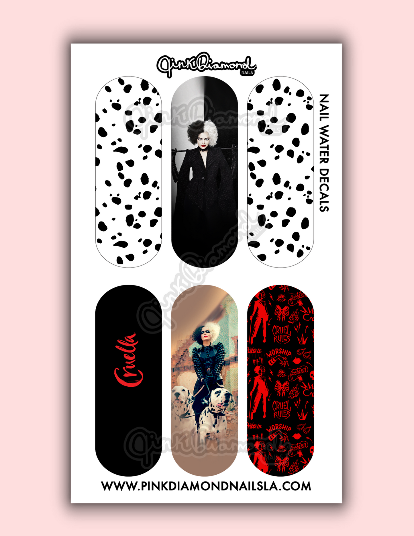 Cruel rules - Halloween nail water decals
