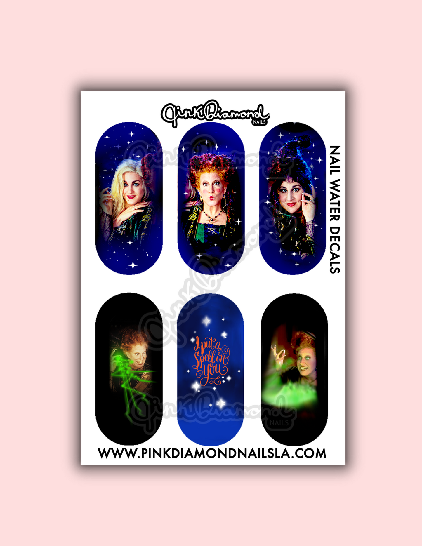 I put a spell on you HP - Halloween nail water decals