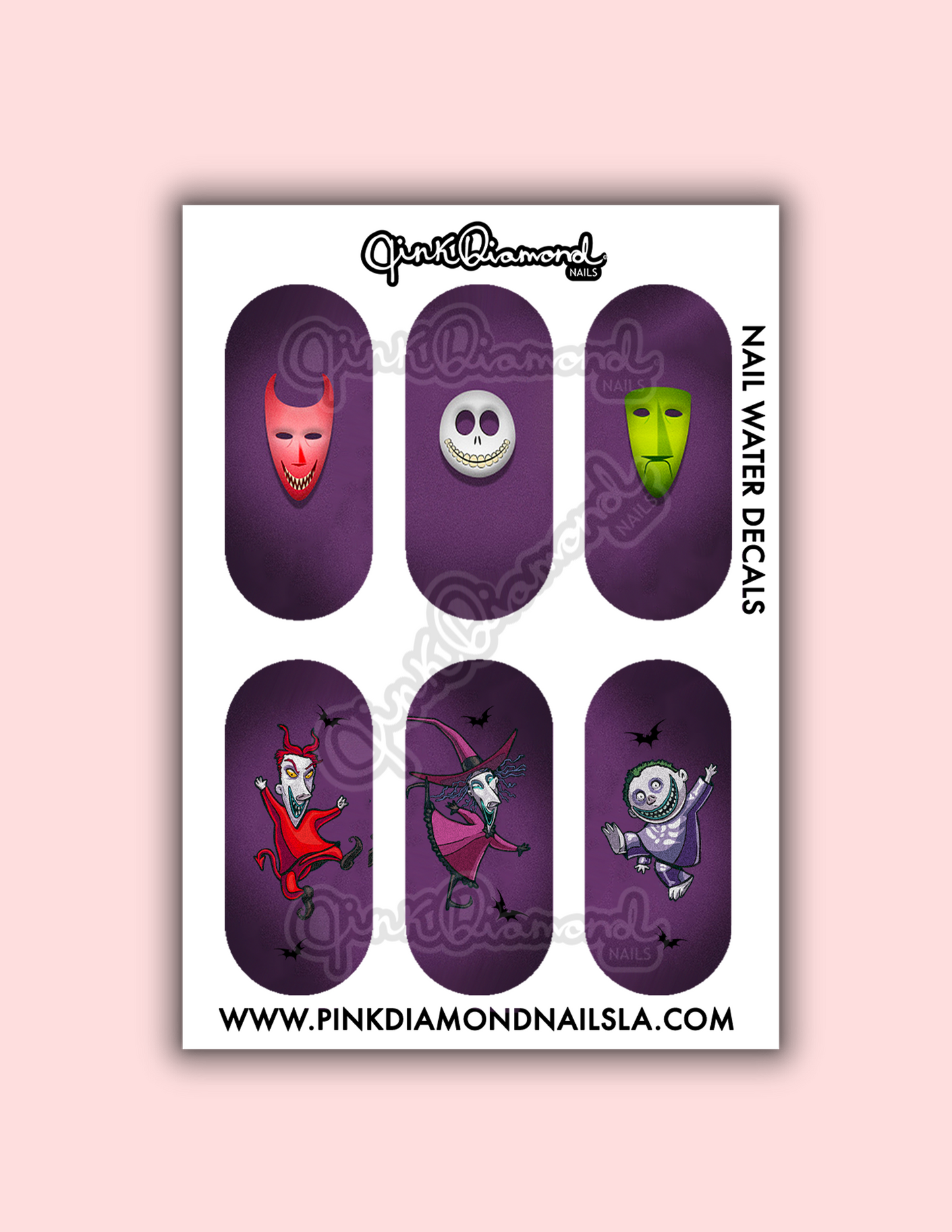 Lock shock and barrels halloween - Halloween nail water decals