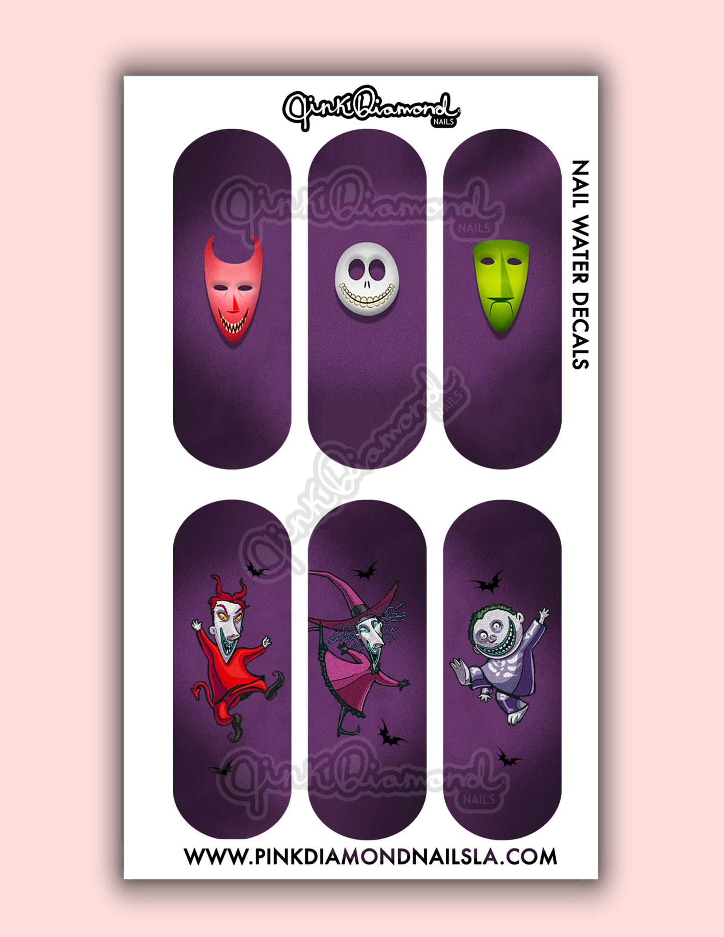 Lock shock and barrels halloween - Halloween nail water decals
