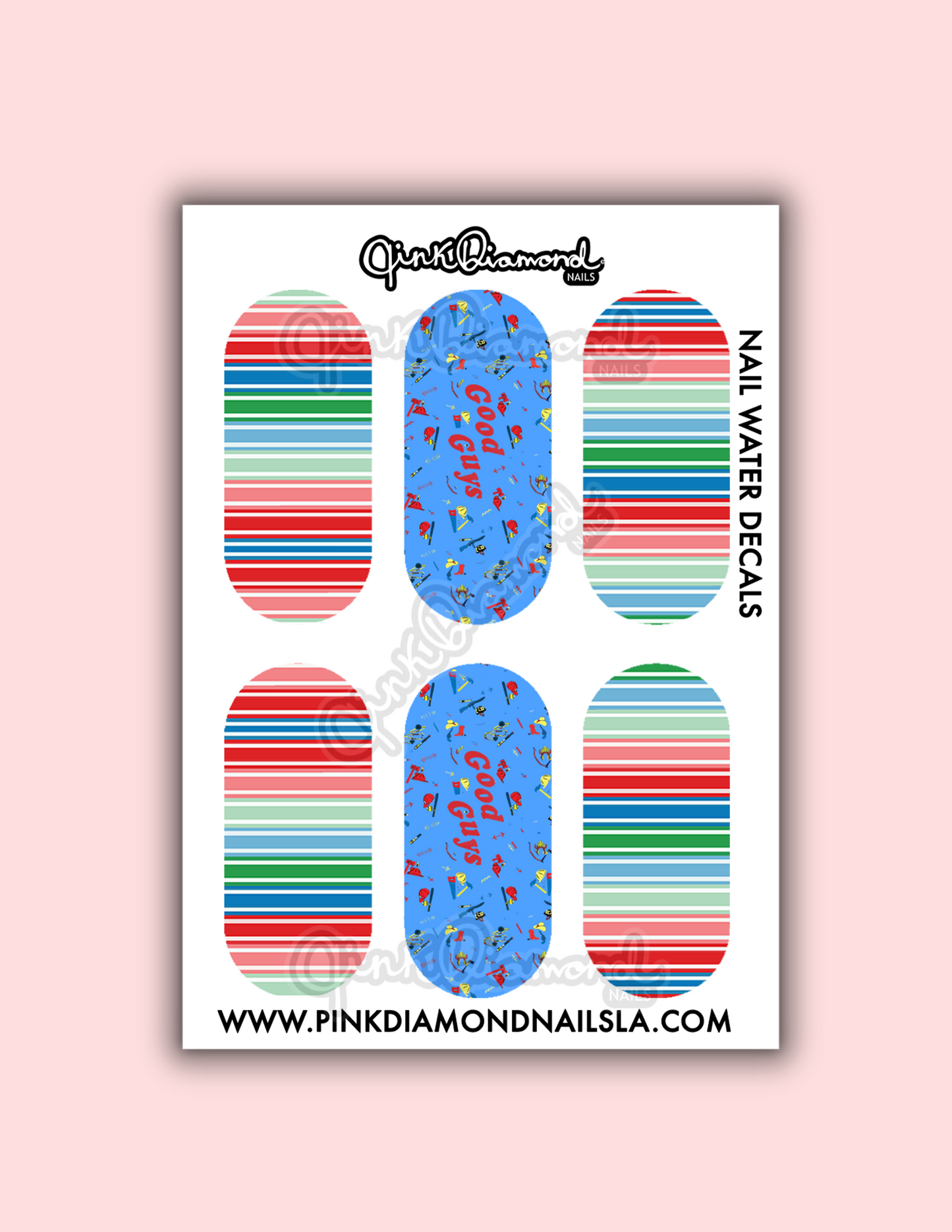 Chuckiez stripes - Halloween nail water decals