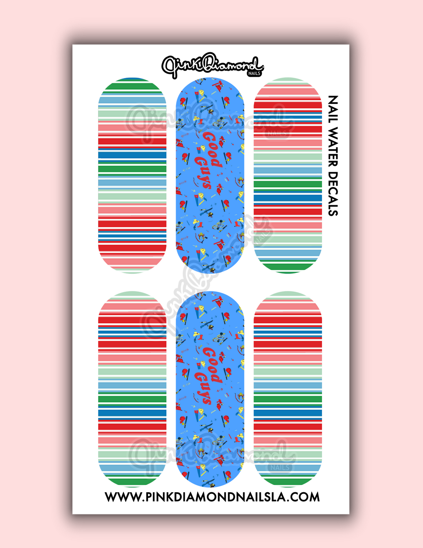 Chuckiez stripes - Halloween nail water decals