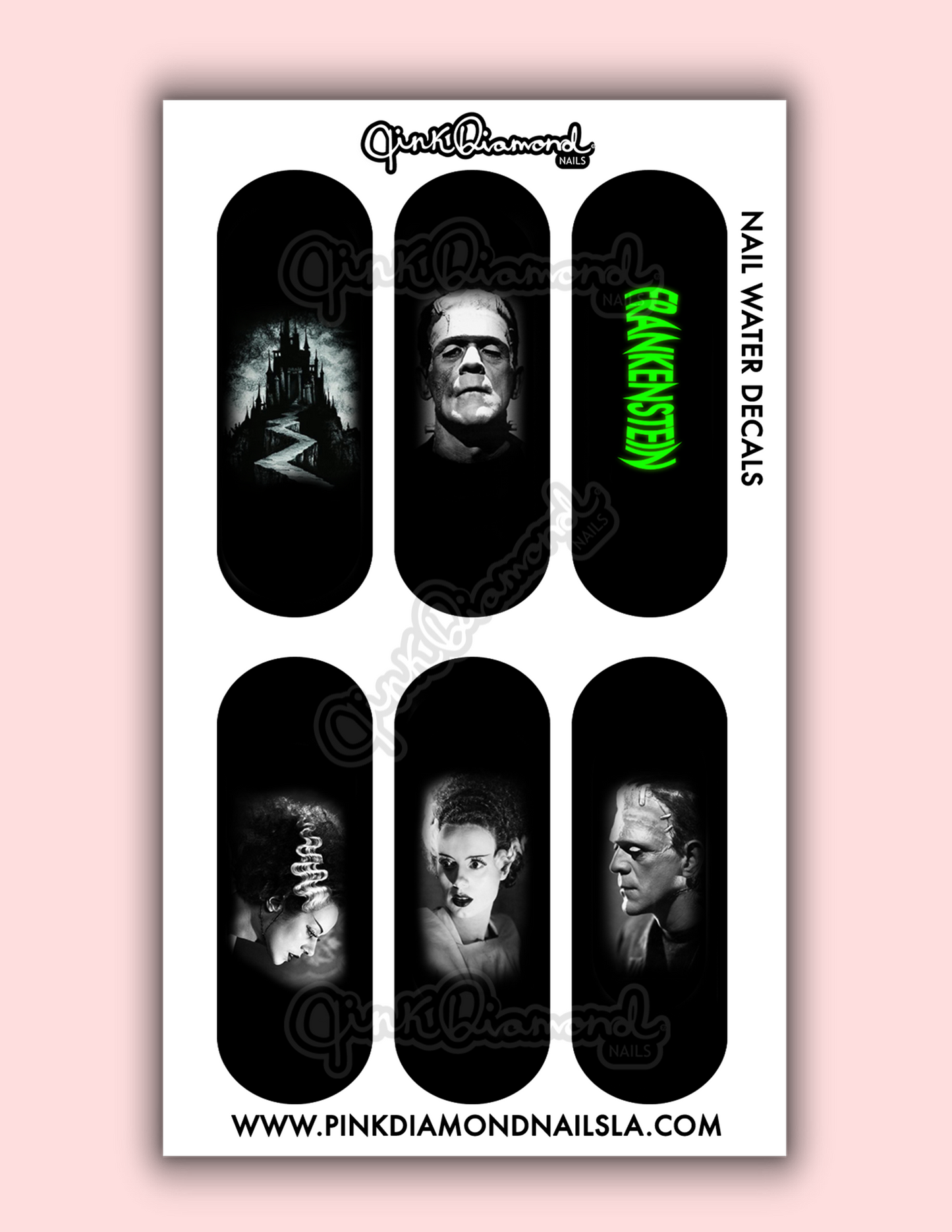Frankenstein returns - Halloween nail water decals