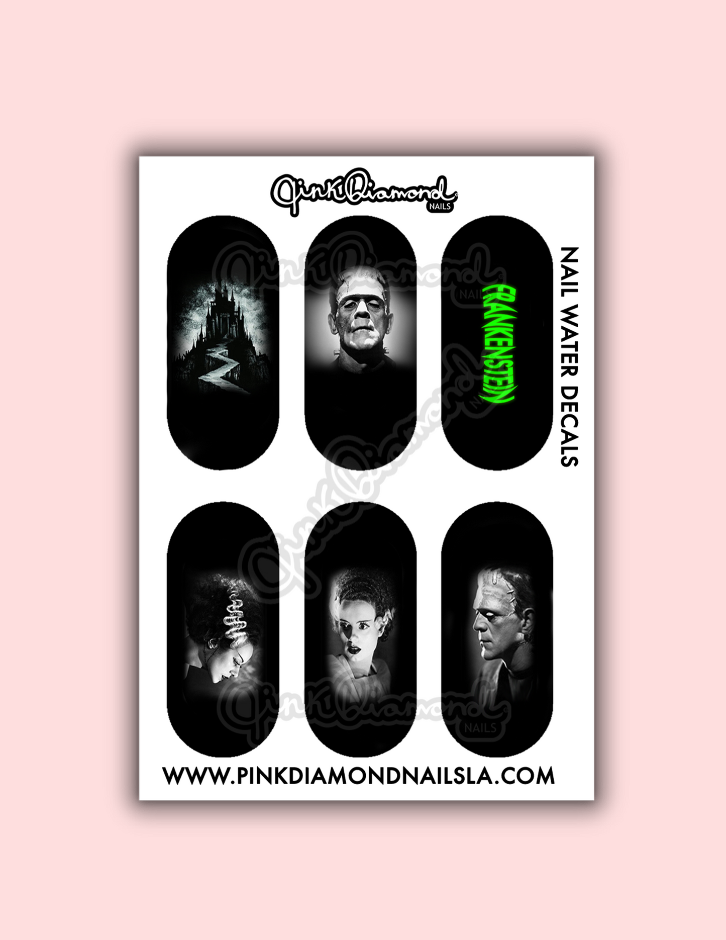 Frankenstein returns - Halloween nail water decals