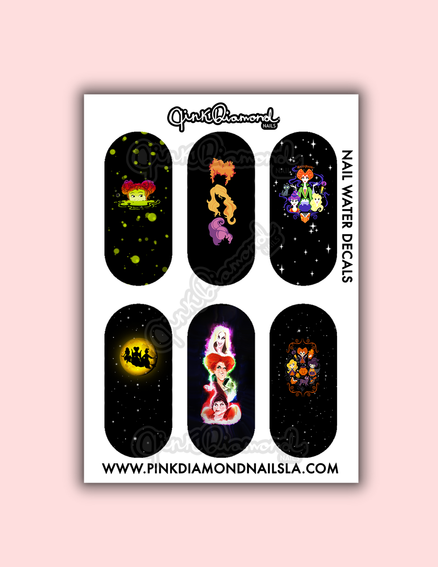 Stars and spells - Halloween nail water decals