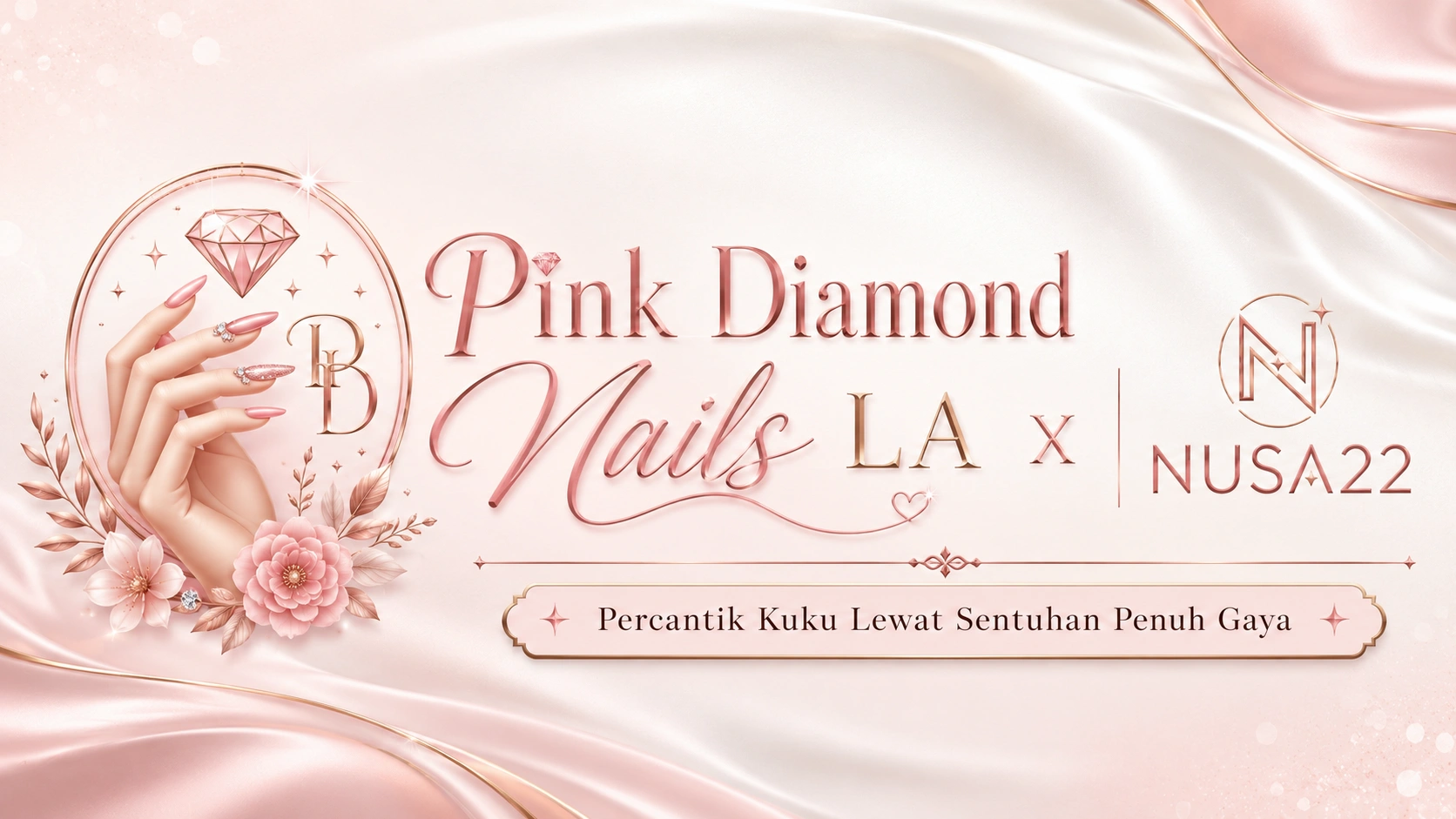 Pink Diamond Nails LA
