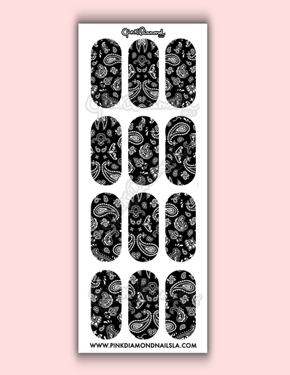 Bandana pattern - Nail water decals