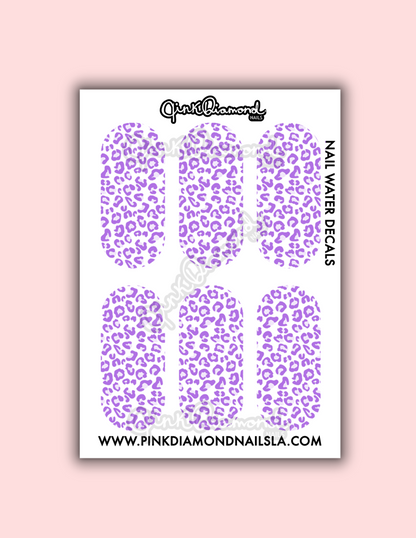 Leopard - Nail water decals