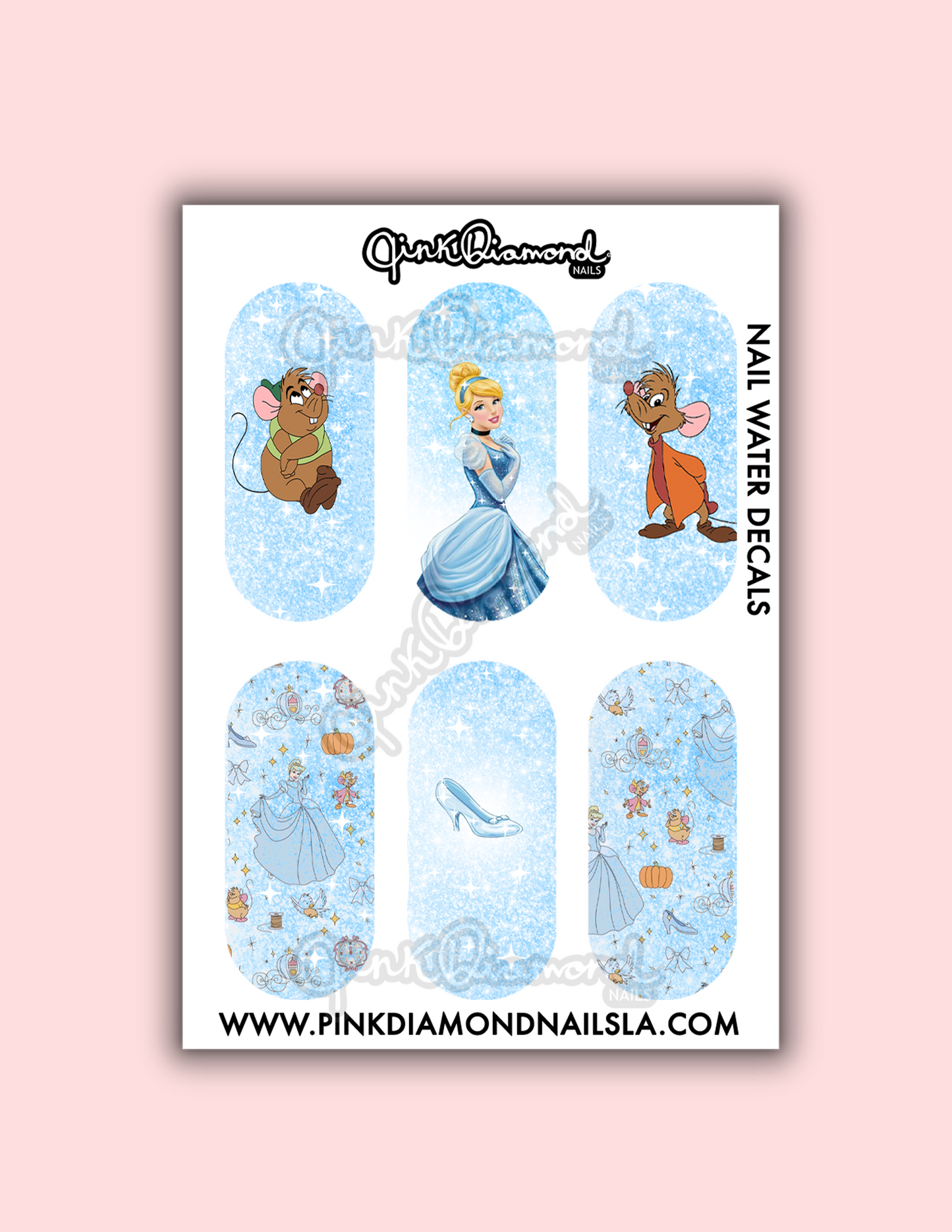 Cinderellas and friends - Nail water decals