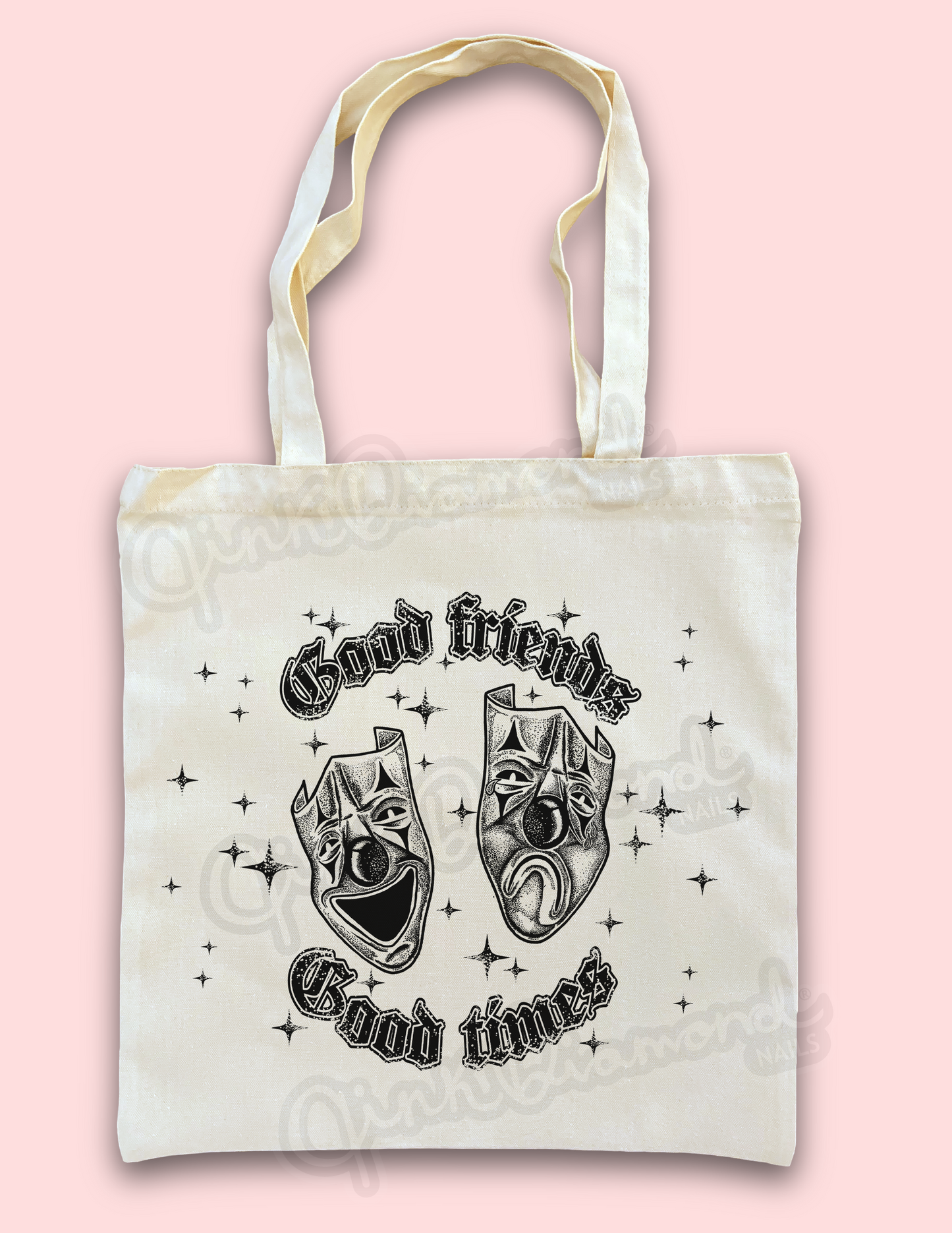 Good friends good times canvas tote bags