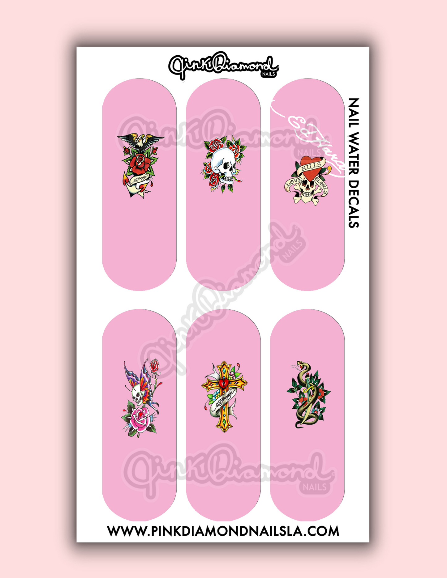 Hardy roses - Nail water decals