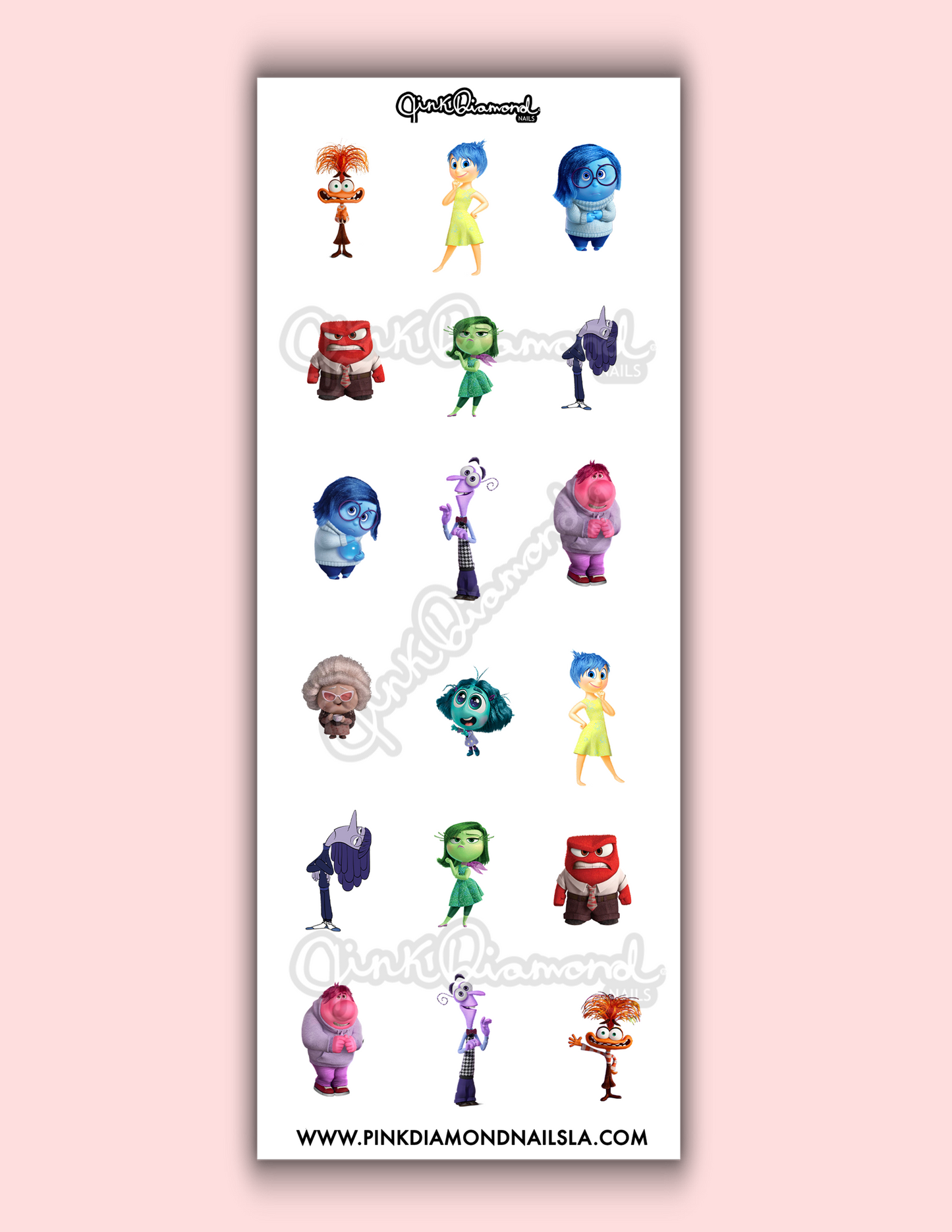 Inside out friends Mix - Nail water decals