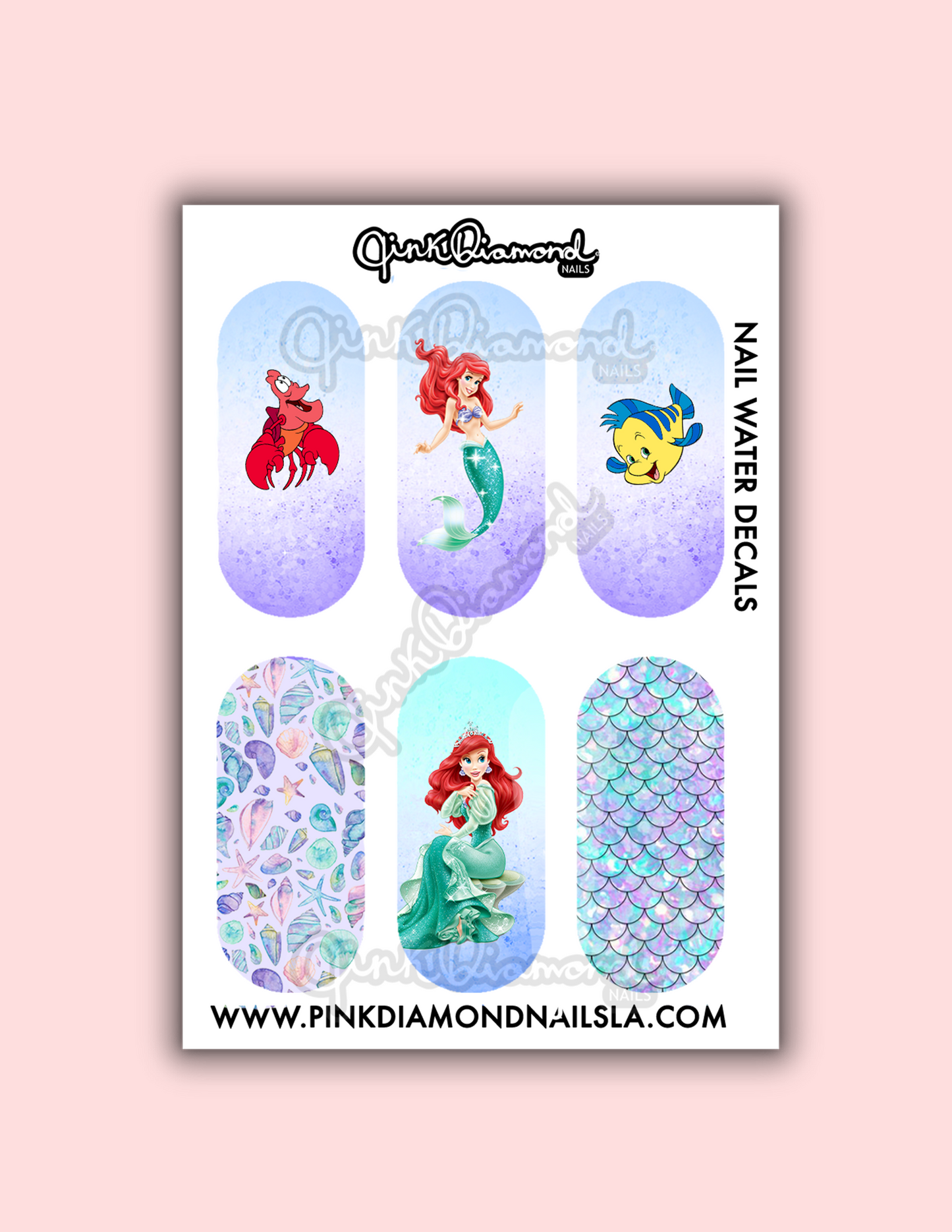 Ariel - Nail water decals