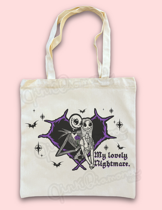 My lovely nightmare canvas tote bag