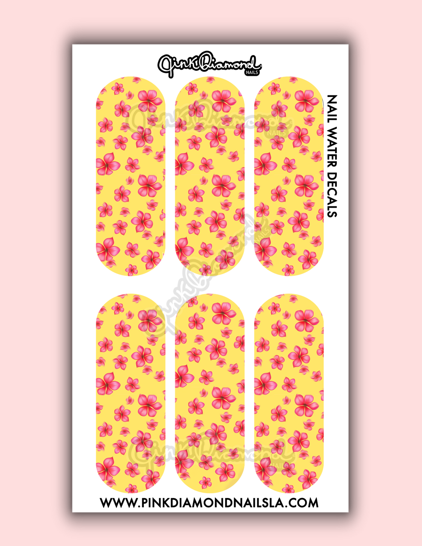 Pink Blossom scatter - Nail water decals