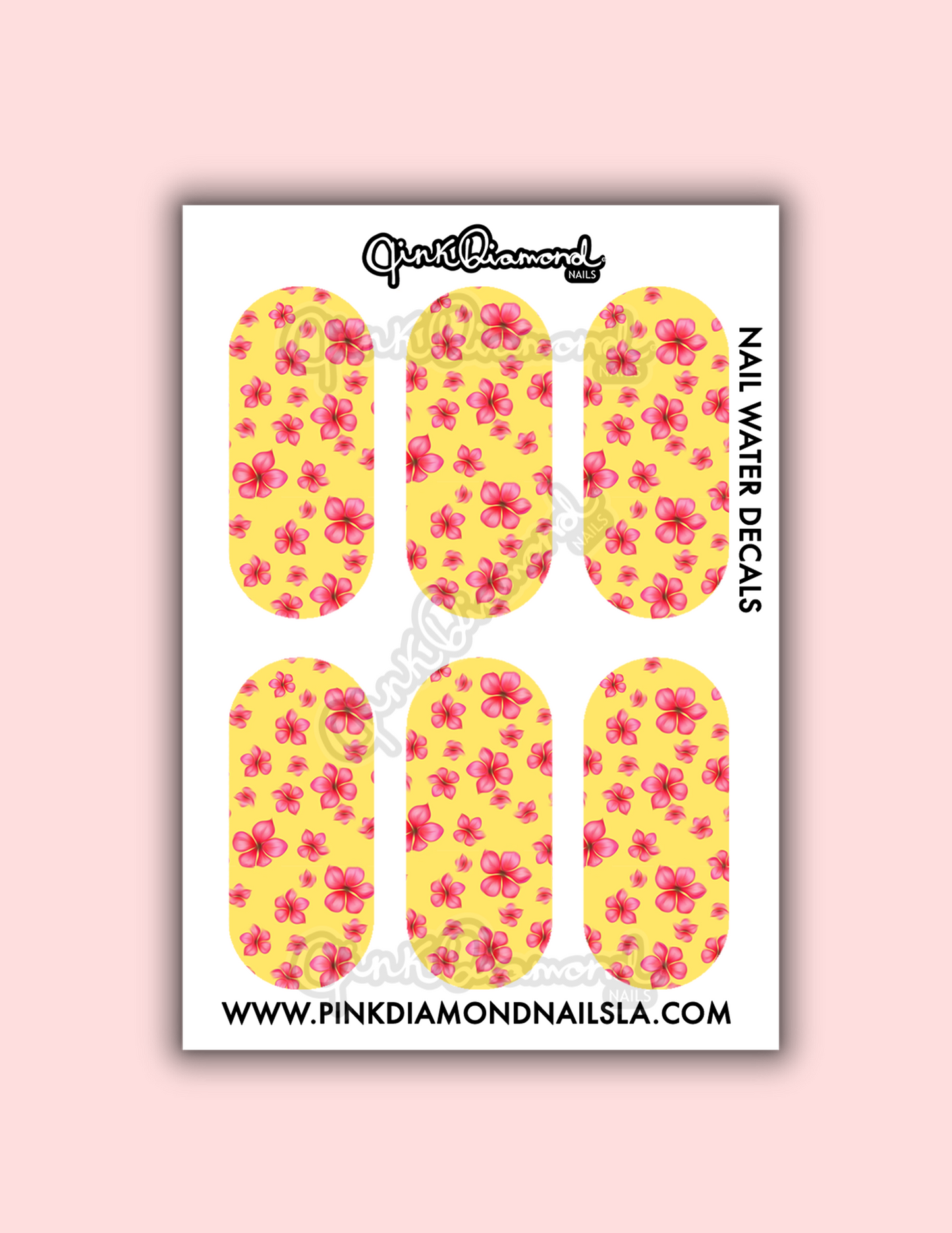 Pink Blossom scatter - Nail water decals