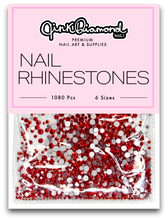 Cargar imagen en el visor de la galería, Red ruby - Nail Rhinestone Bag Mix (1080 Pcs)
