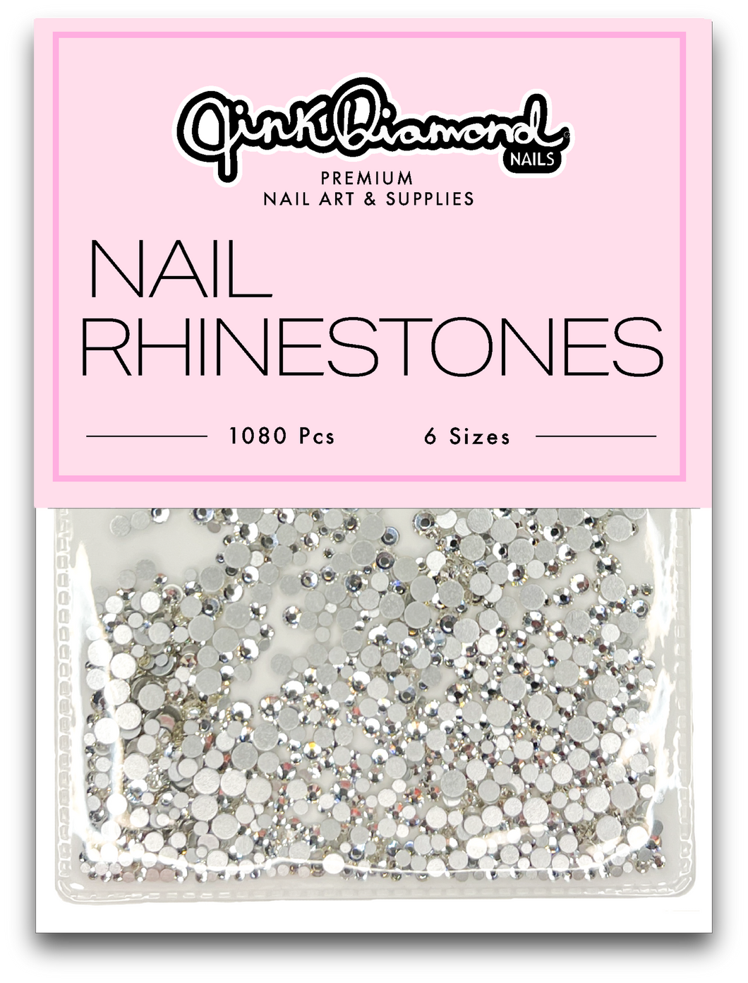 Crystal clear - Nail Rhinestone Bag Mix (1080 Pcs)