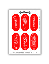 Load image into Gallery viewer, Nail water decals -Baby Girl Airbrush MIX (Colors)
