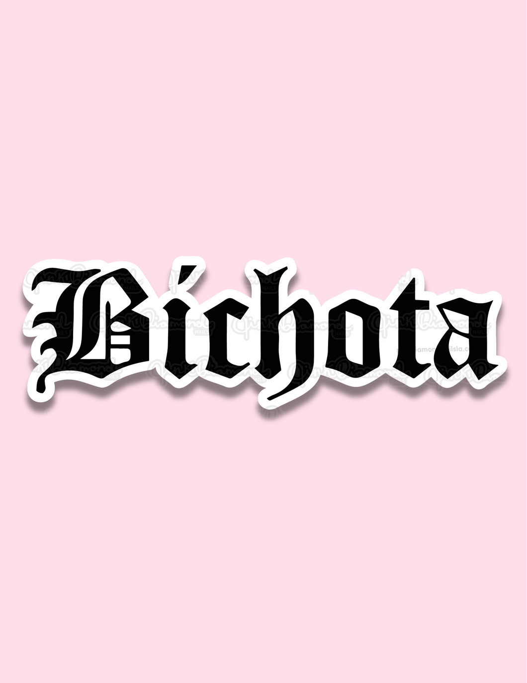 Bichota font - Vinyl sticker