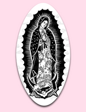 Load image into Gallery viewer, Virgin Mary B&amp;W - Vinyl sticker

