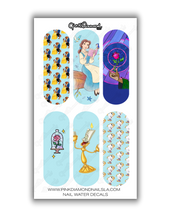 Load image into Gallery viewer, Nail water decals - XL Blue Belle
