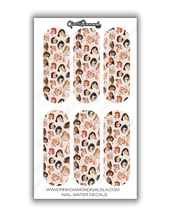 Load image into Gallery viewer, Nail water decals- XL Disney princess scatter
