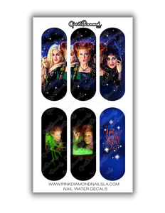 Nail water decals - Put a spell on you ( Hocus pocus )