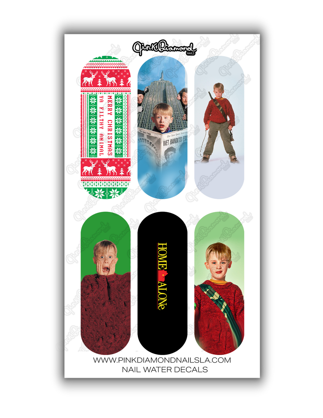 Nail water decals- XL Home alone