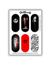 Load image into Gallery viewer, Nail water decals- Jacks Christmas nightmare (Santa Claus)
