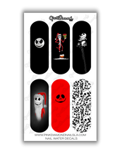 Load image into Gallery viewer, Nail water decals- Jacks Christmas nightmare (Santa Claus)
