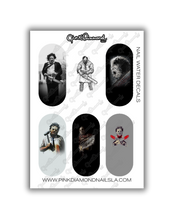 Load image into Gallery viewer, Nail water decals - Texas chainsaw ( Leather face ) #1
