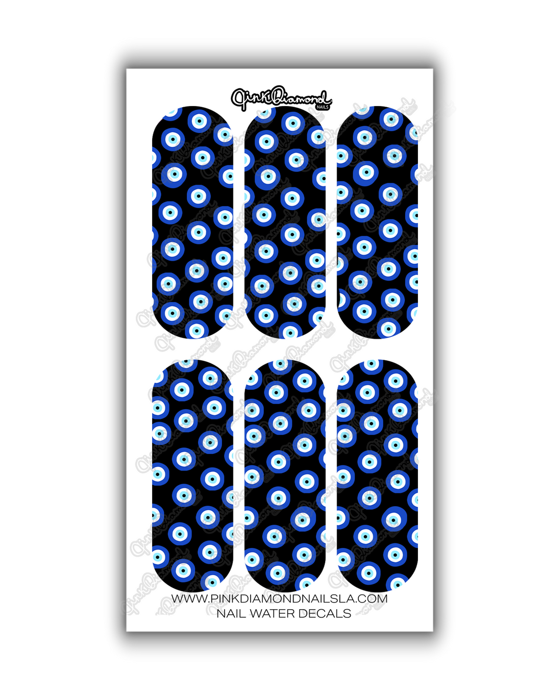 Nail water decals - XL Evil eye scatter