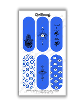 Load image into Gallery viewer, Nail water decals - Xl Evil eye (Mix)
