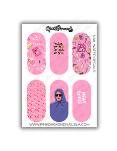 Nail water decals - Mean girls collection