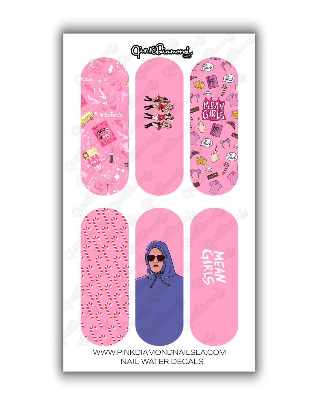 Nail water decals- XL Mean girls Collection