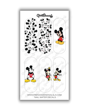 Cargar imagen en el visor de la galería, Nail water decals - XL Mickey scatter Mix
