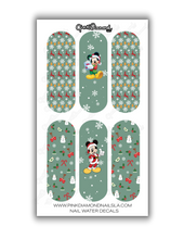 Load image into Gallery viewer, Nail water decals - Mickey &amp; The Christmas carol
