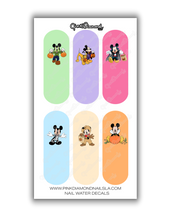 Load image into Gallery viewer, Nail water decals - Mickeys halloween

