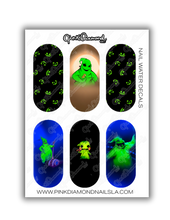 Load image into Gallery viewer, Nail water decals - Oogie boogies Nightmare
