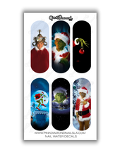 Load image into Gallery viewer, Nail water decals - Original Grinchmas
