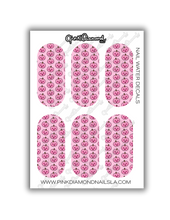 Load image into Gallery viewer, Nail water decals - Pink pumpkin pattern
