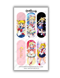 Nail water decals - XL Sailor Moon