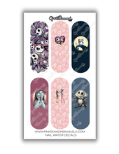 Load image into Gallery viewer, Nail water decals - Sally &amp; Jack (Love story)
