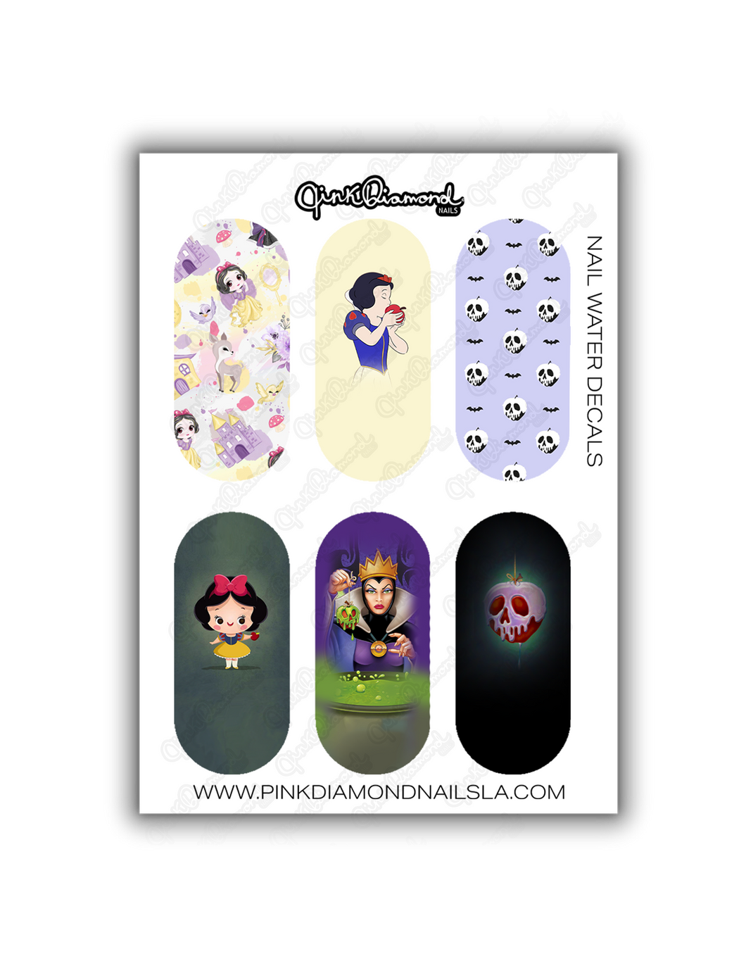 Nail water decals - Snow white & The evil queen