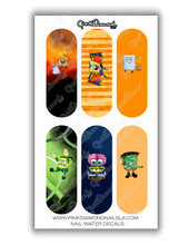 Load image into Gallery viewer, Nail water decals - Spooky sponge bob
