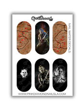Load image into Gallery viewer, Nail water decals - Texas Chainsaw (Scars)
