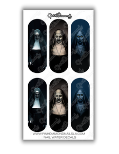 Nail water decals - The Nun