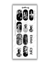 Load image into Gallery viewer, Nail Water Decals - Thug Life (Tupac collection #1)
